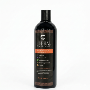 Herbal Black Soap Shampoo for Dandruff (500ml)